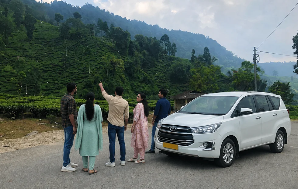 Innova cab booked for outstation trip and tour packages