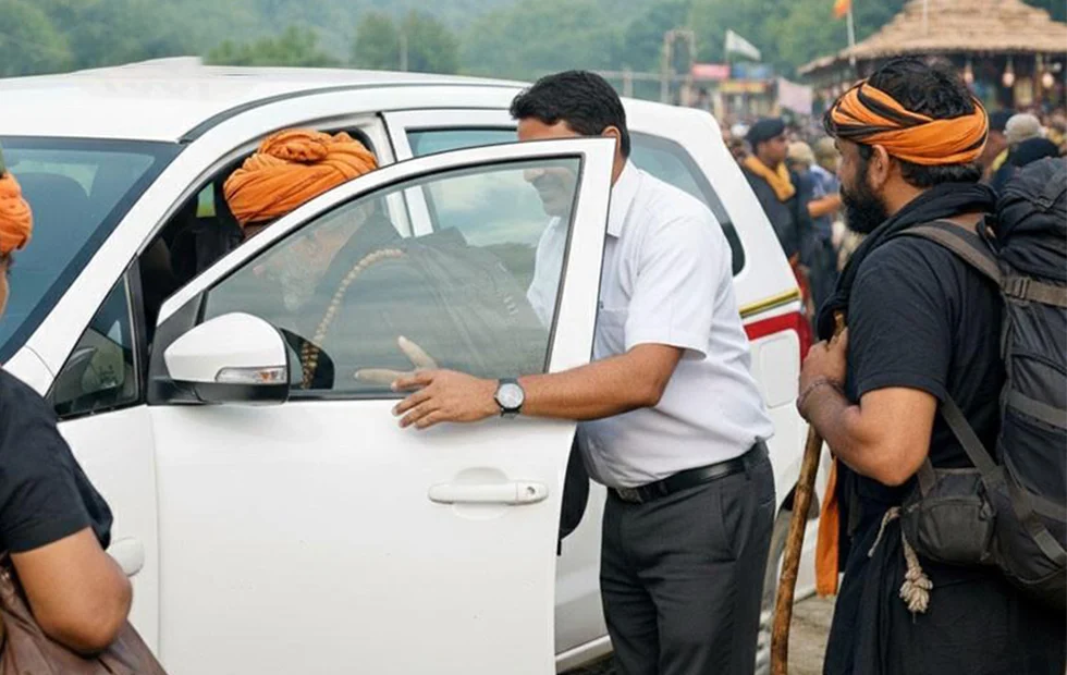 Innova cab booked for Sabarimala pilgrimage trip and tour